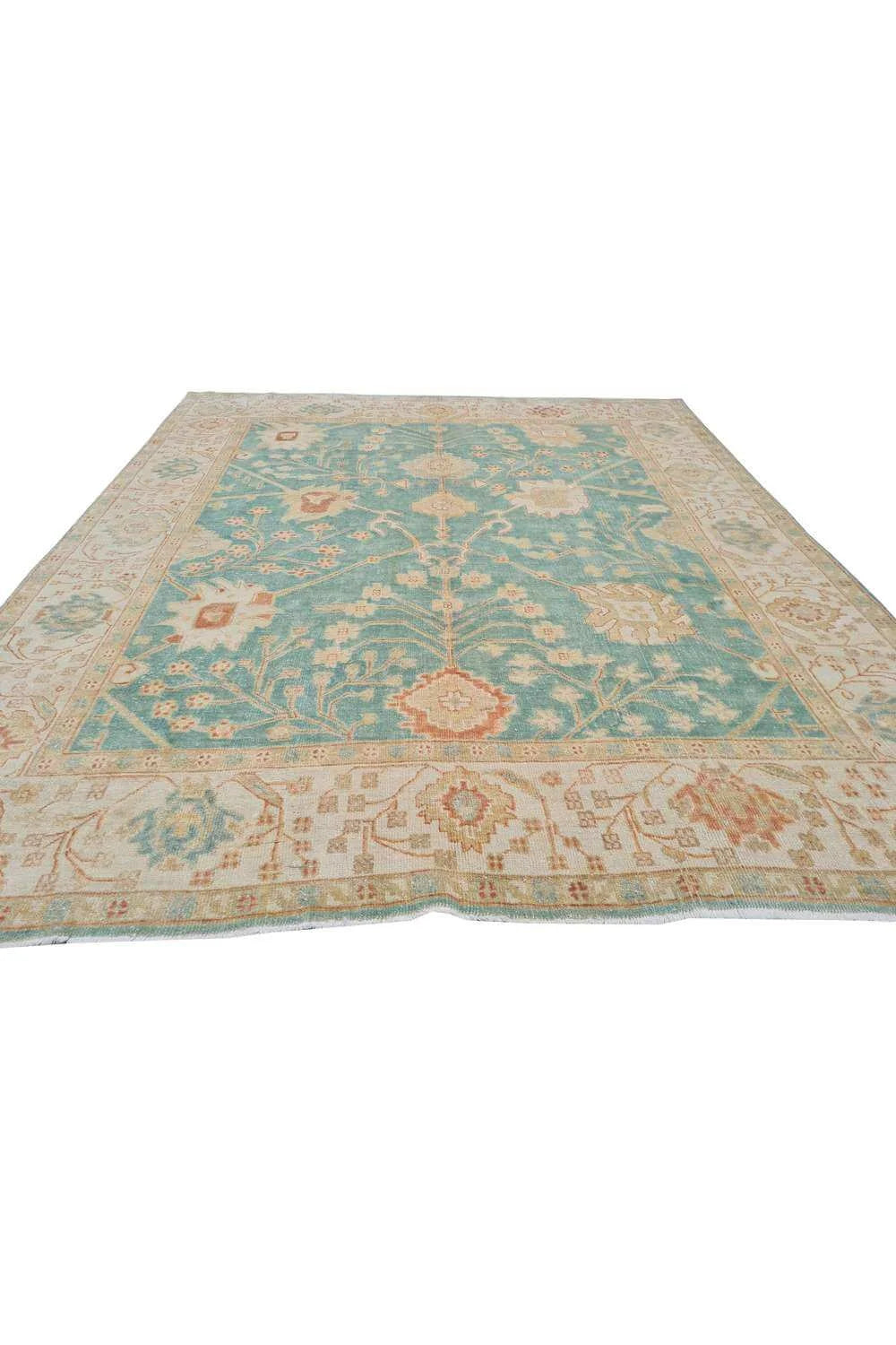 Amazing Hand Knotted Vintage Afghan Chobi Wool Area Rug 9.6 x 8.1 Ft