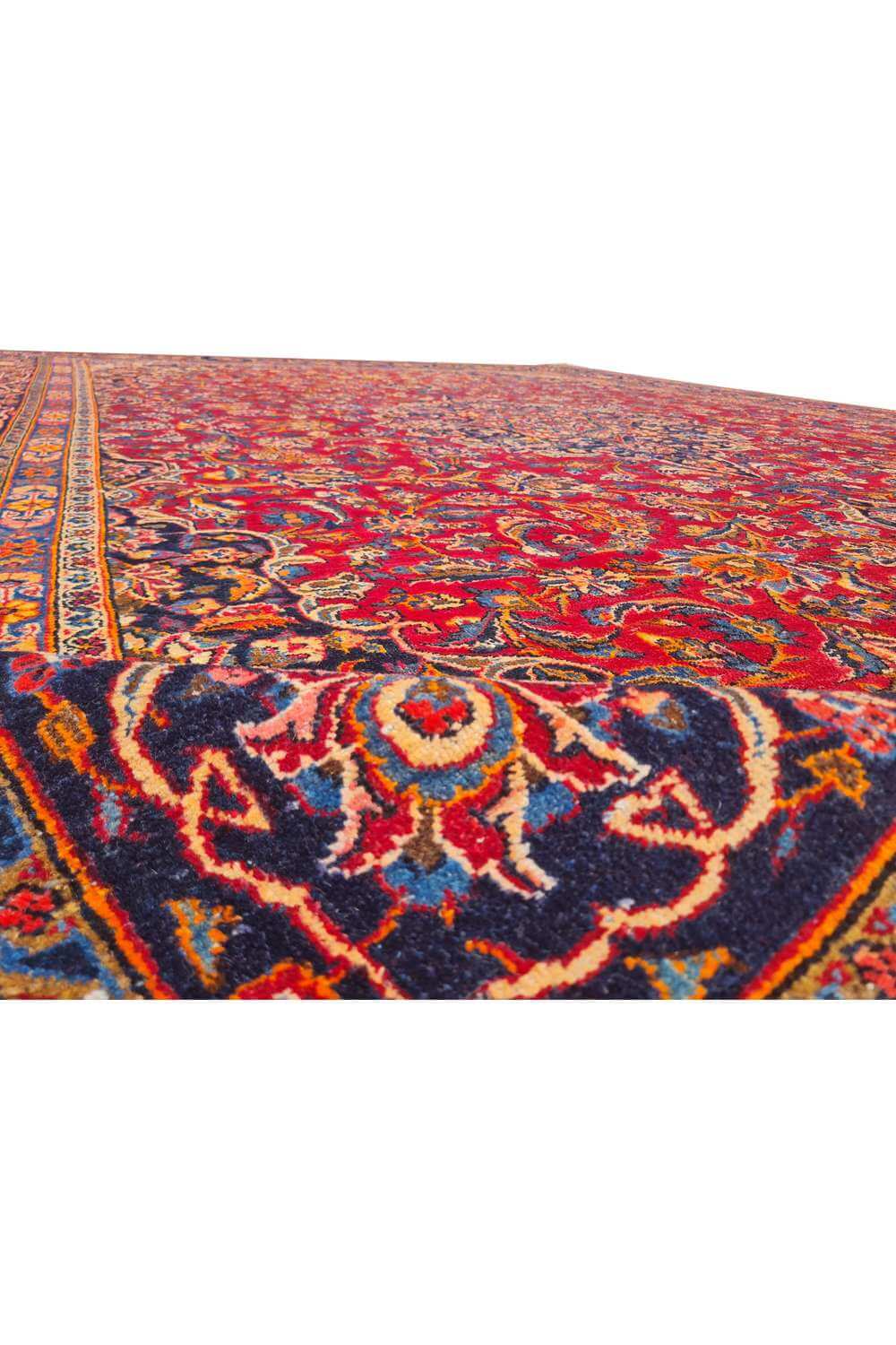 Amazing Hand Knotted Antique Qashoun Wool Area Rug 12.7 x 9.0 Ft