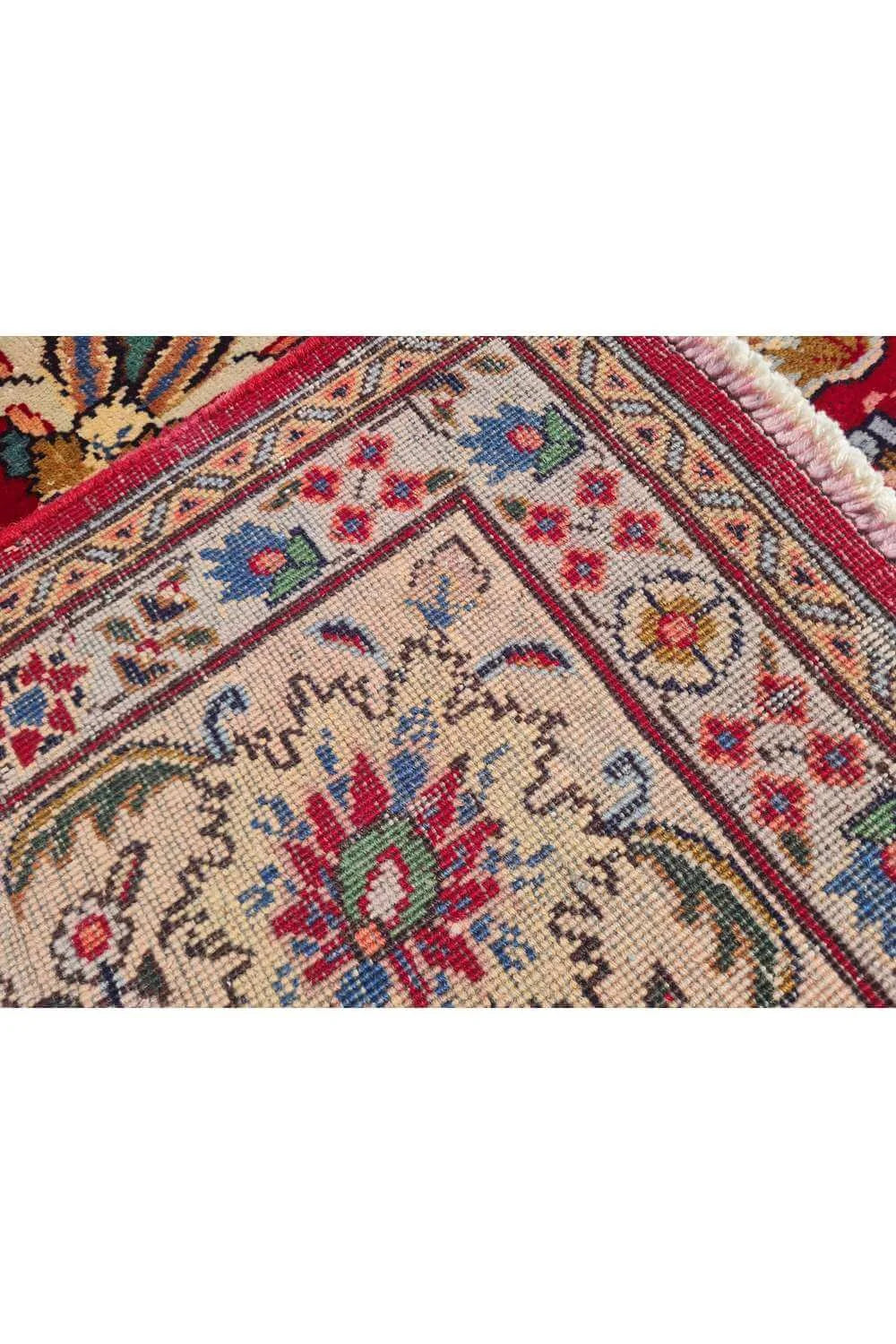 Amazing Hand Knotted Antique Tabreez Wool Area Rug 11.7 x 7.11 Ft
