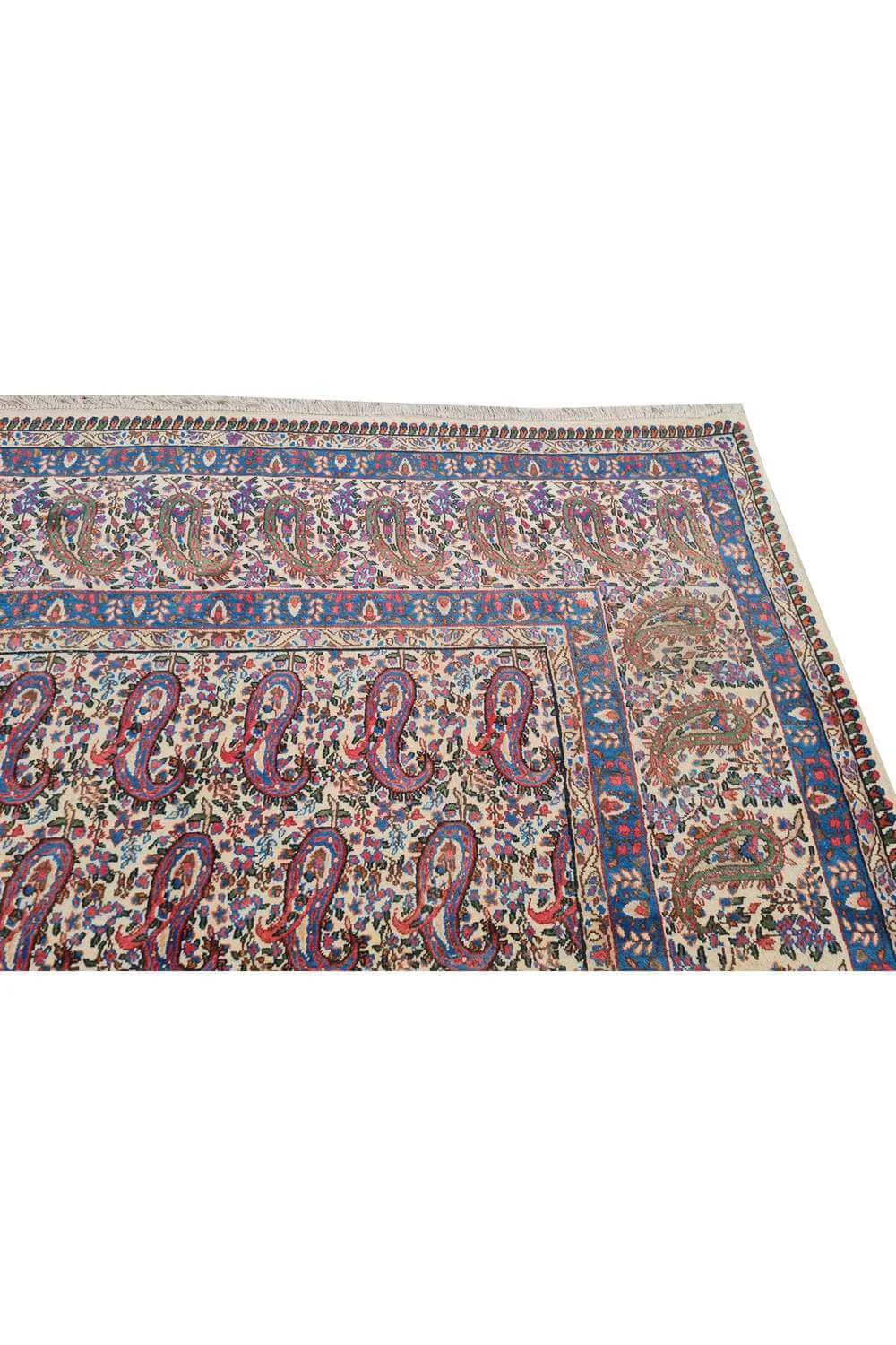 Authentic Hand Knotted Antique Tribal Qirmoun Wool Area Rug  12.4 x 9.9 Ft
