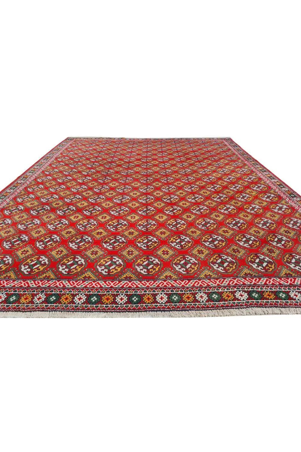 Amazing Hand Knotted Vintage Morocco Wool Area Rug 11.8 x 9.7 Ft