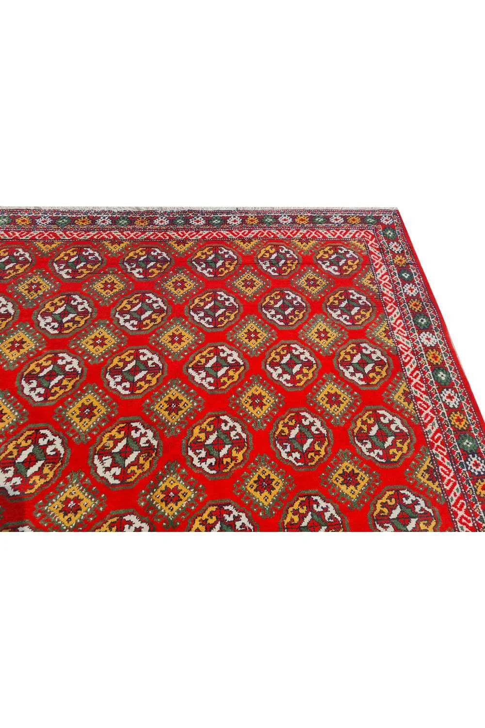 Amazing Hand Knotted Vintage Morocco Wool Area Rug 11.8 x 9.7 Ft