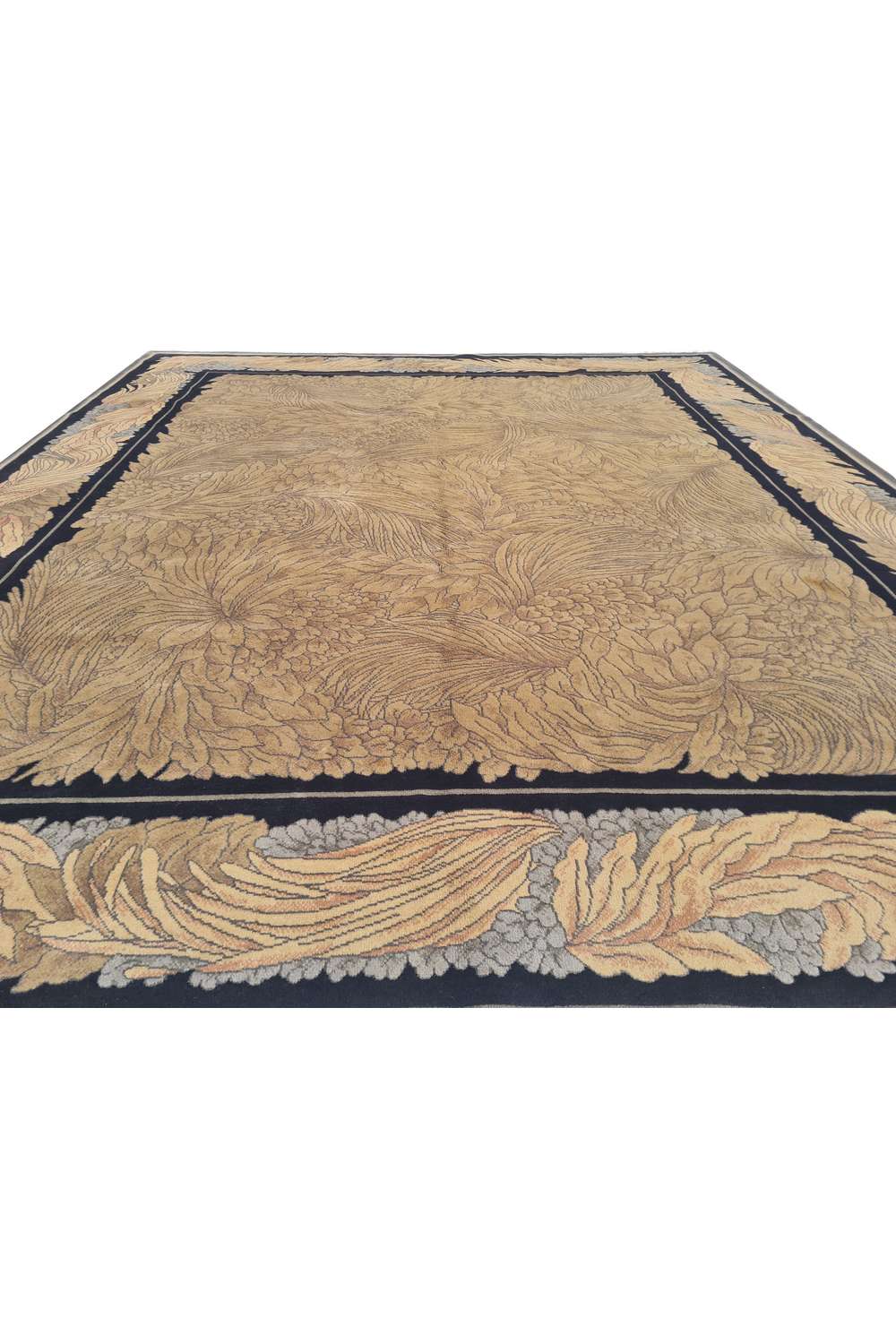 Amazing Hand Knotted Vintage Tibet Sino Pictorial Wool Area Rug 9.8 x 8.2 Ft