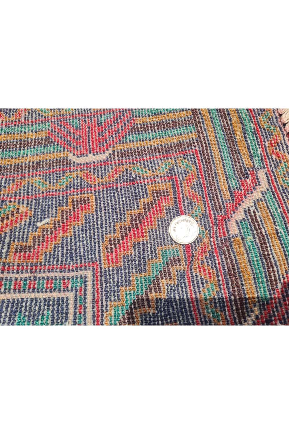 Rare Hand Knotted Vintage Afghan Adras Khan Balouch Wool Area Rug 4.8 x 2.10 Ft