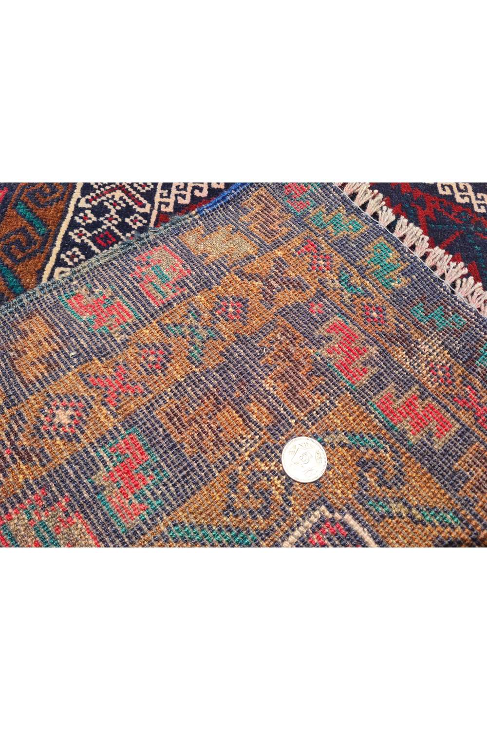 Rare Hand Knotted Vintage Afghan Adras Khan Balouch Wool Area Rug 4.5 x 2.9 Ft