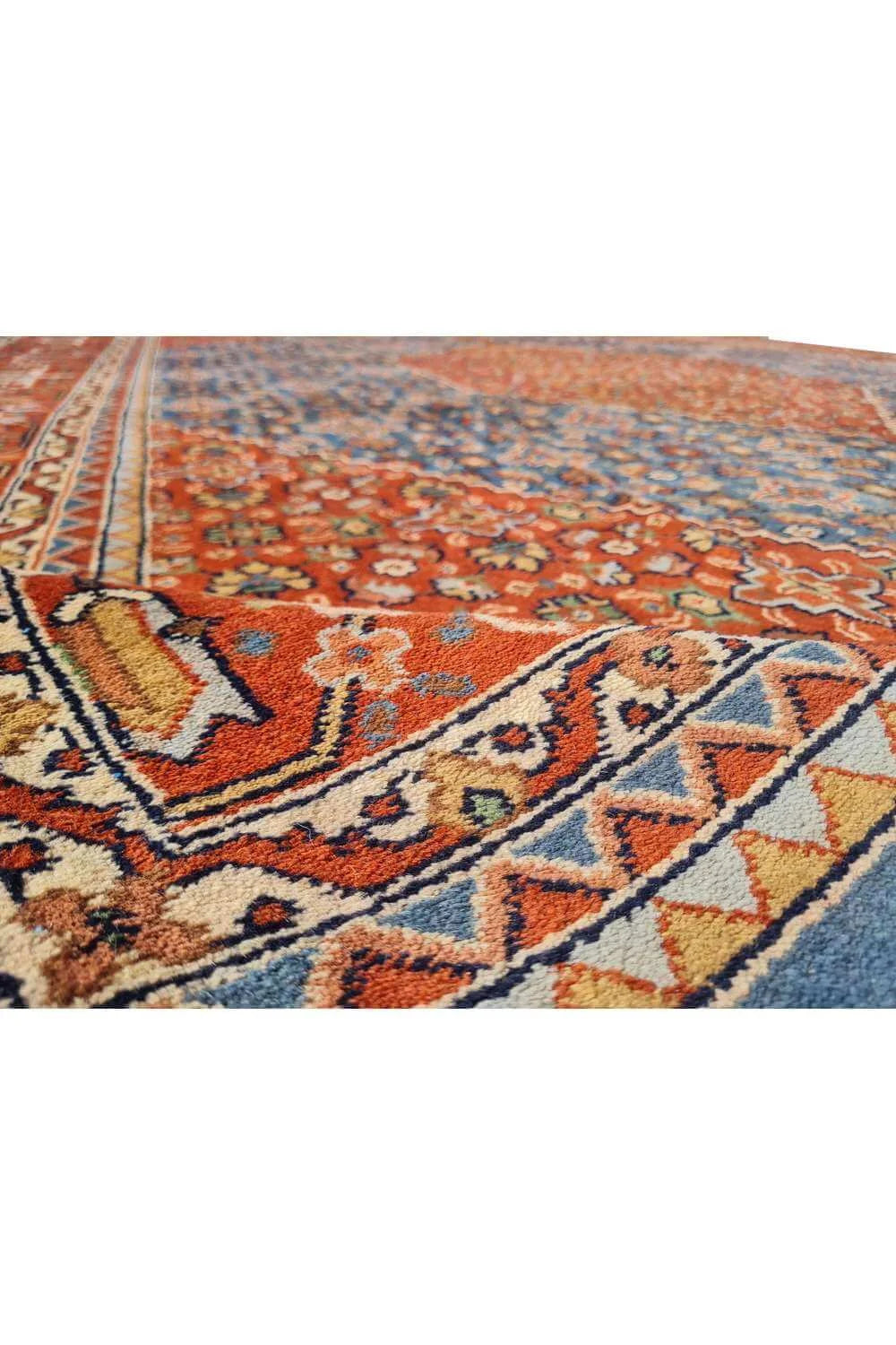 Amazing Hand Knotted Vintage Indo Wool Area Rug 11.7 x 8.8 Ft