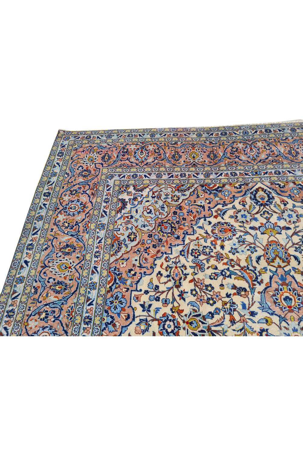 Amazing Hand Knotted Vintage Qashoun Wool Area Rug 12.5 x 8.1 Ft