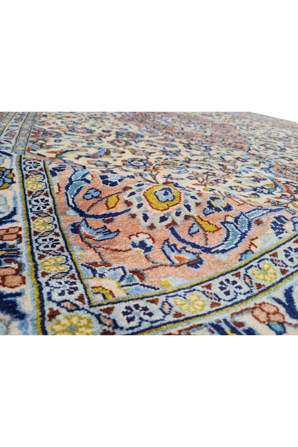 Amazing Hand Knotted Vintage Qashoun Wool Area Rug 12.5 x 8.1 Ft