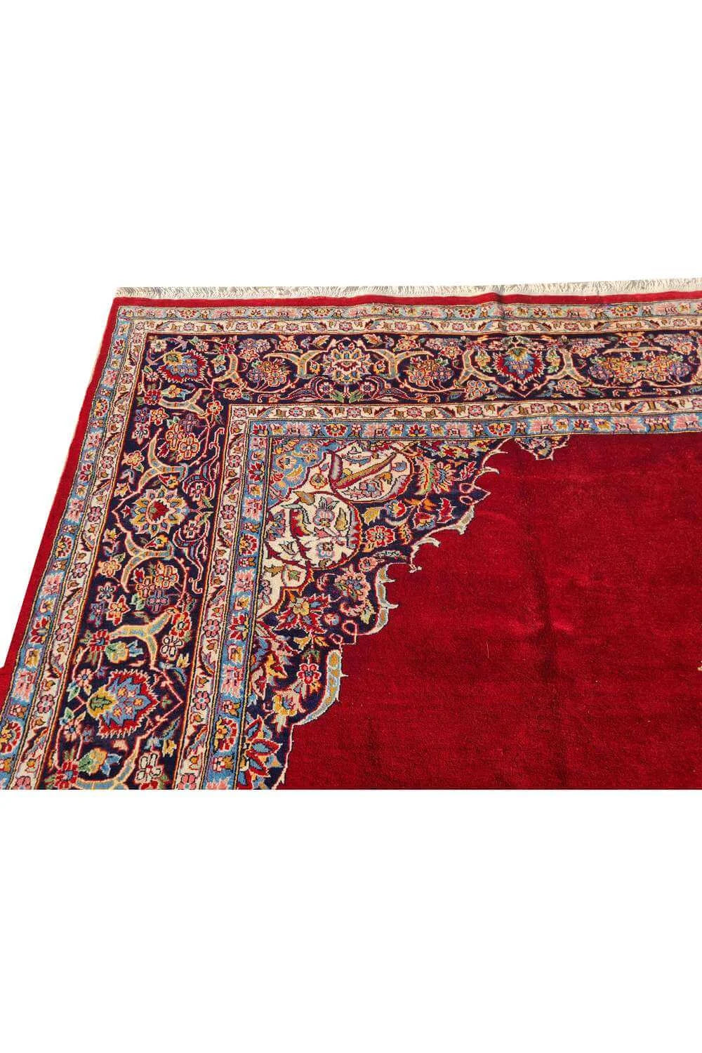 Amazing Hand Knotted Vintage Double Knot Wool Area Rug 11.5 x 8.0 Ft