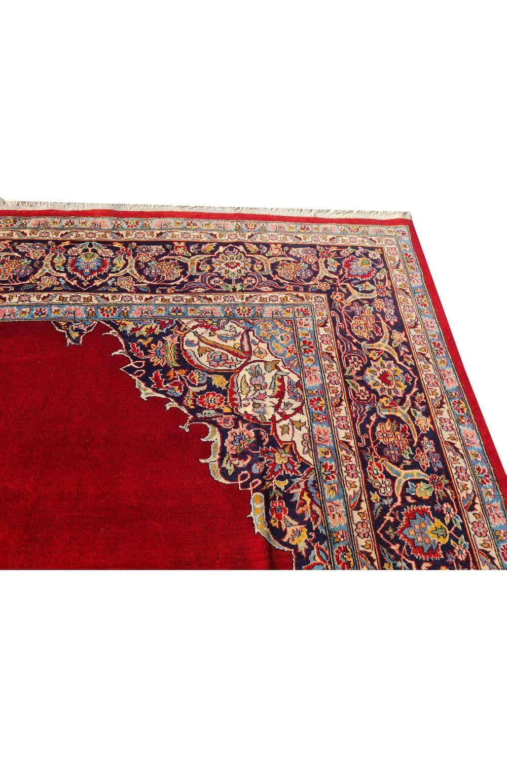 Amazing Hand Knotted Vintage Double Knot Wool Area Rug 11.5 x 8.0 Ft