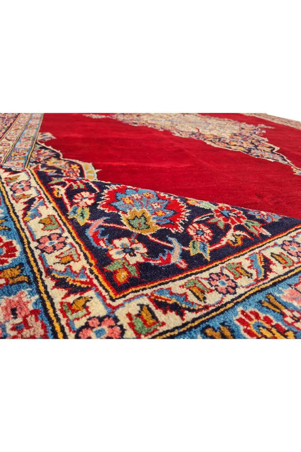 Amazing Hand Knotted Vintage Double Knot Wool Area Rug 11.5 x 8.0 Ft