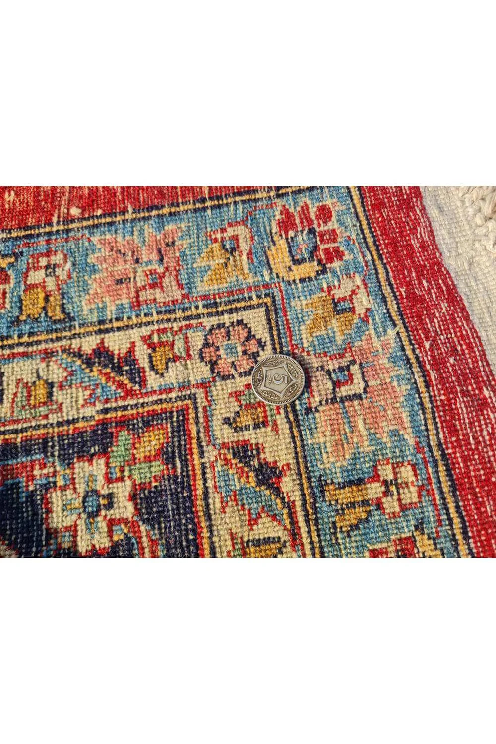 Amazing Hand Knotted Vintage Double Knot Wool Area Rug 11.5 x 8.0 Ft