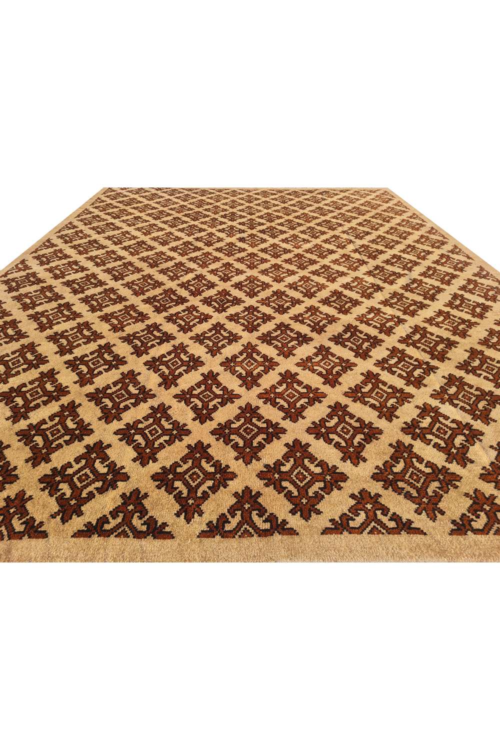 Amazing Hand Knotted Vintage Moroccan Wool Area Rug 11.0 x 8.5 Ft