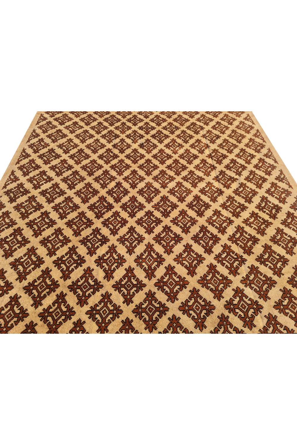 Amazing Hand Knotted Vintage Moroccan Wool Area Rug 11.0 x 8.5 Ft