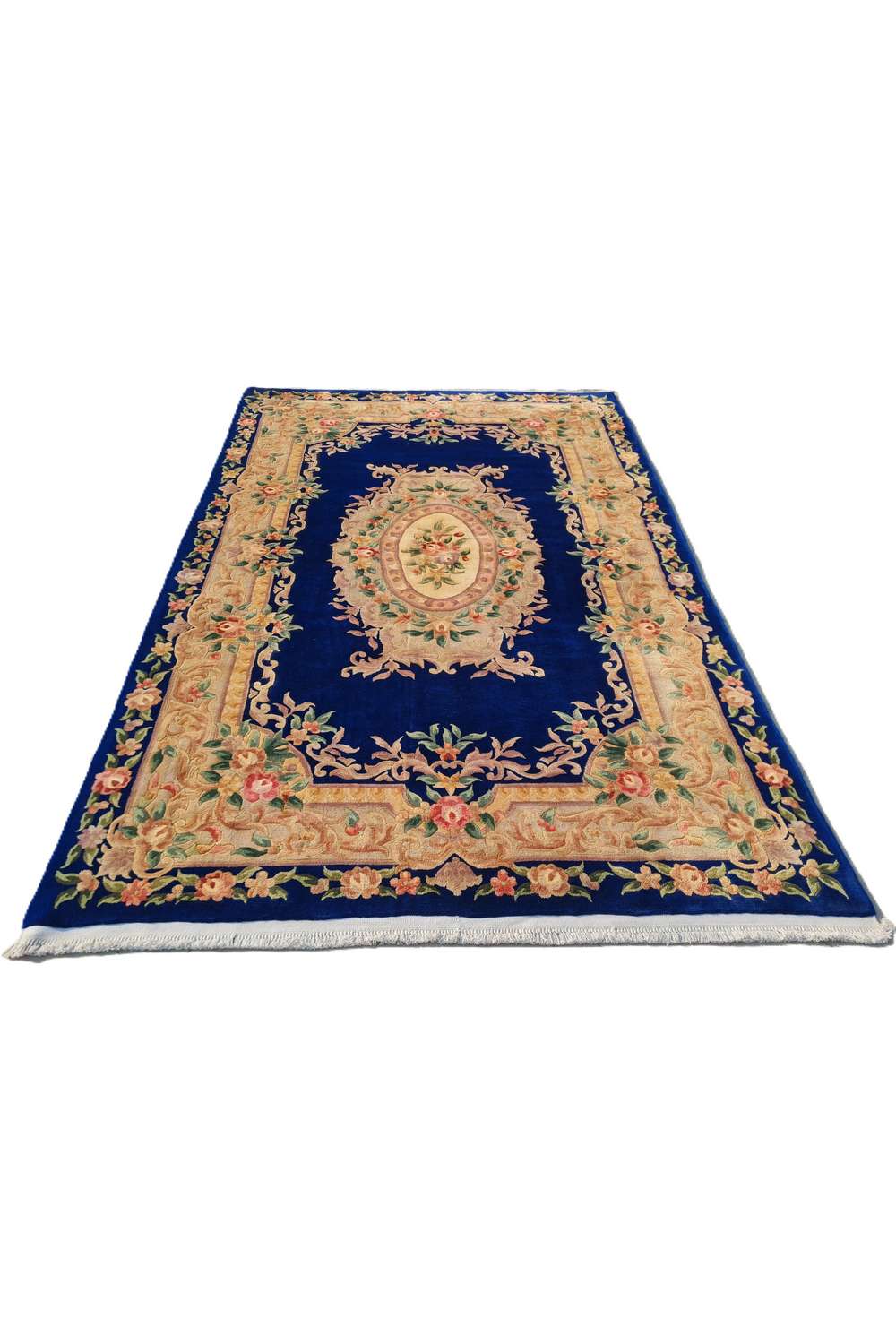 Amazing Hand Knotted Vintage Tibet Silk Area Rug 9.0 x 5.11 Ft