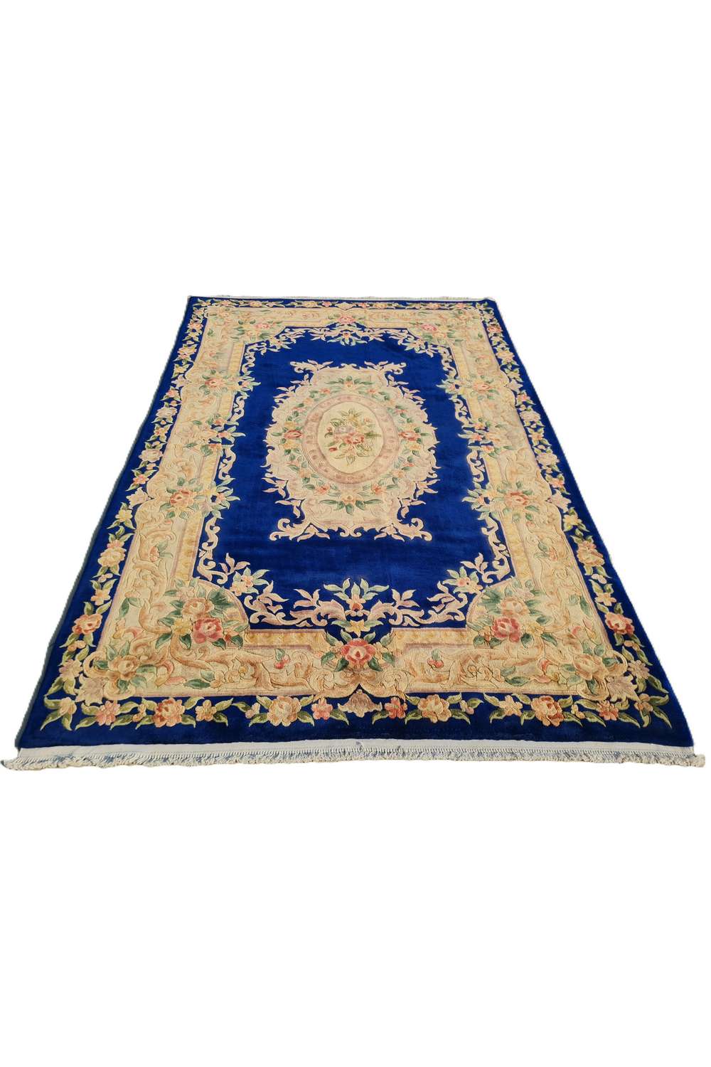 Amazing Hand Knotted Vintage Tibet Silk Area Rug 9.0 x 5.11 Ft