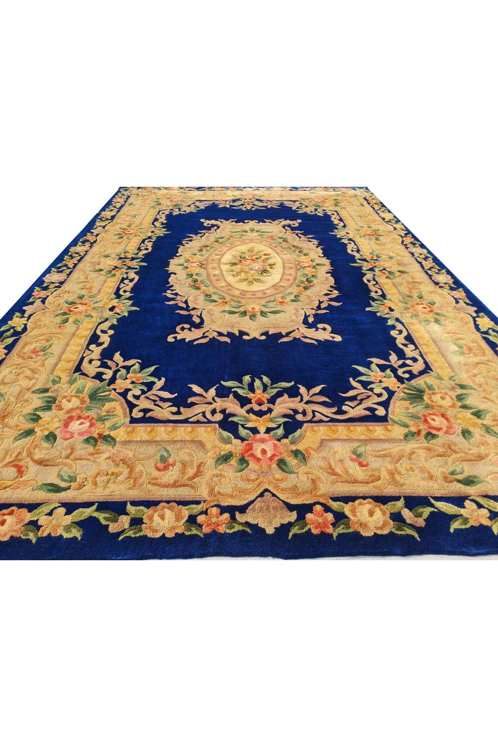 Amazing Hand Knotted Vintage Tibet Silk Area Rug 9.0 x 5.11 Ft