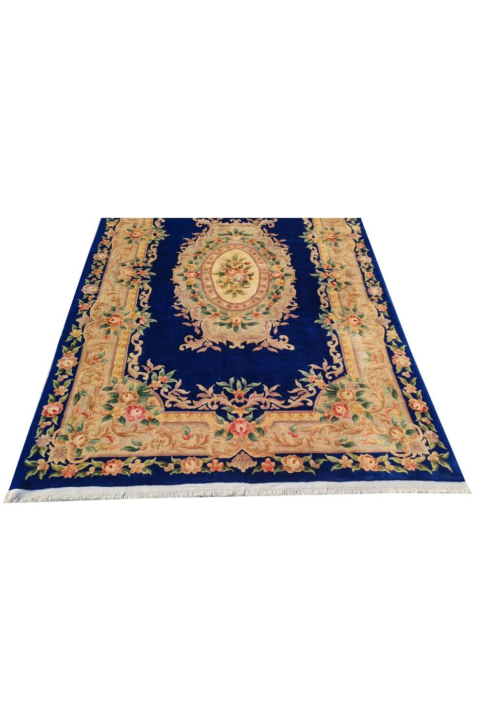 Amazing Hand Knotted Vintage Tibet Silk Area Rug 9.0 x 5.11 Ft