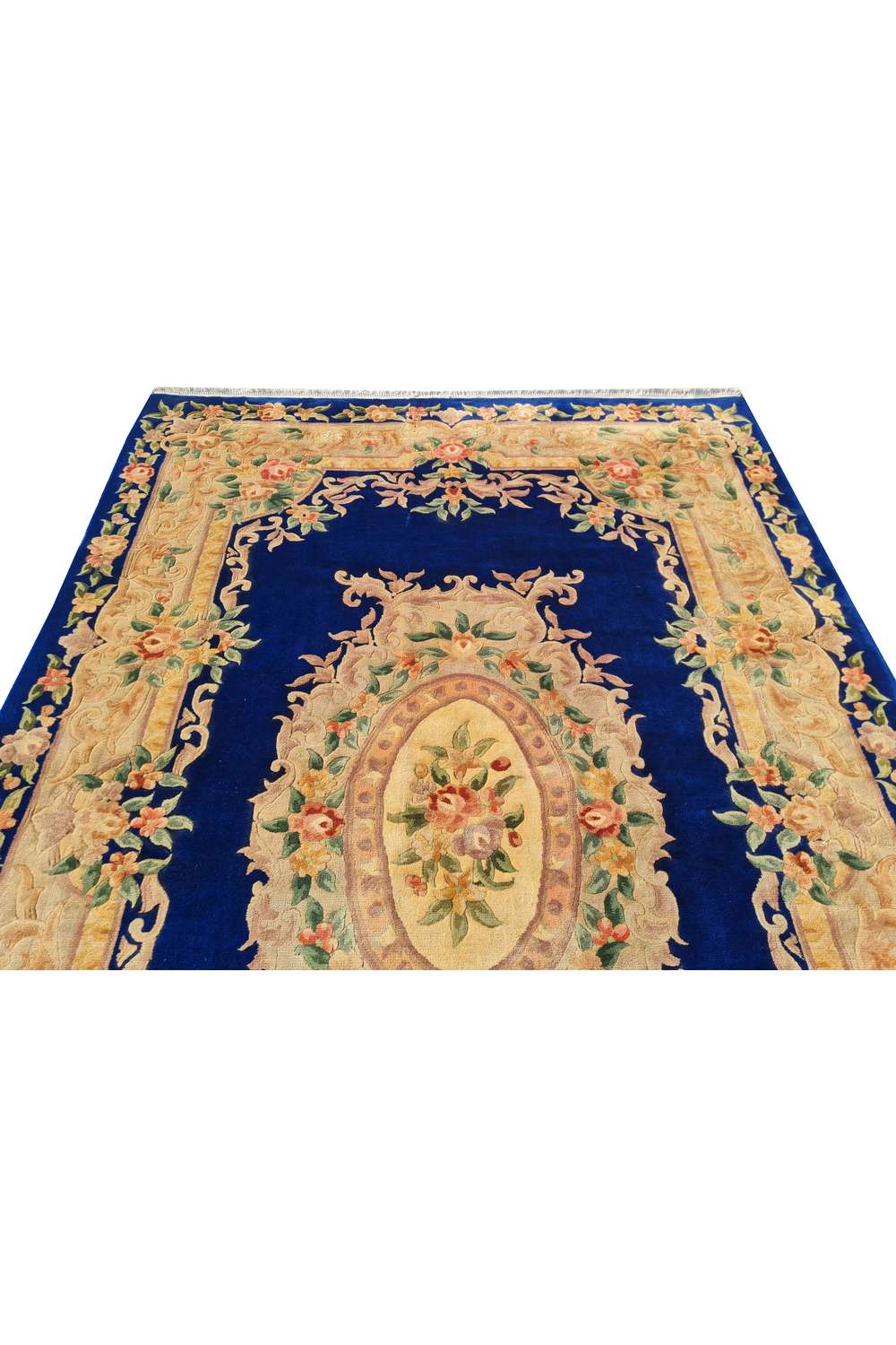 Amazing Hand Knotted Vintage Tibet Silk Area Rug 9.0 x 5.11 Ft