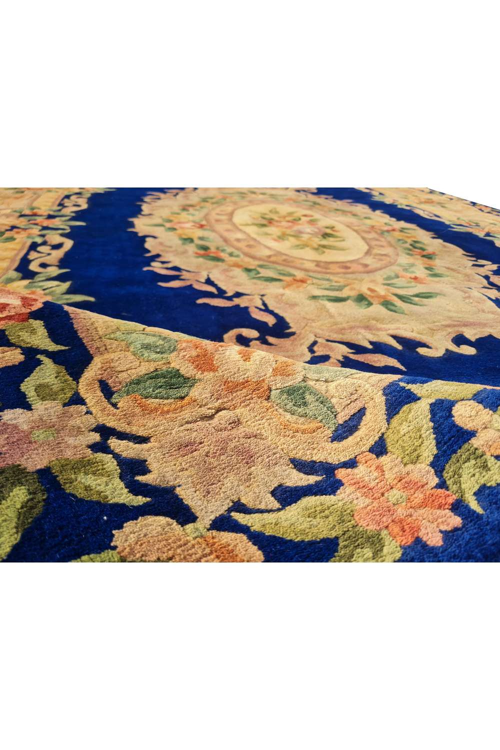 Amazing Hand Knotted Vintage Tibet Silk Area Rug 9.0 x 5.11 Ft