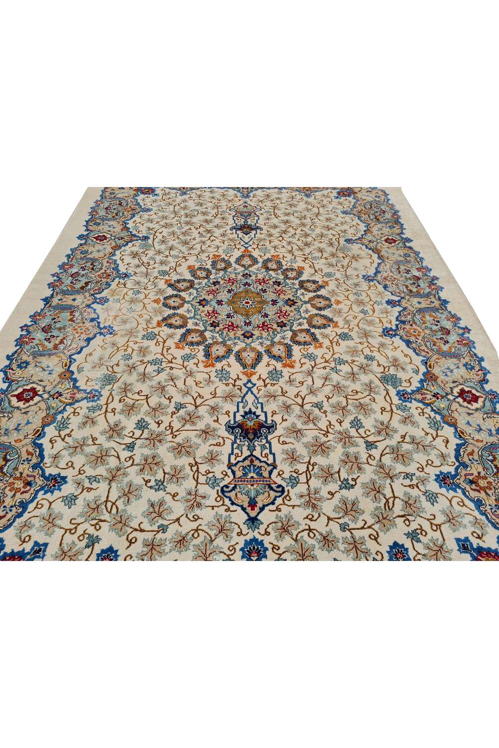 Amazing Hand Knotted Vintage Qirmoun Wool Area Rug 11.7 x 7.11 Ft