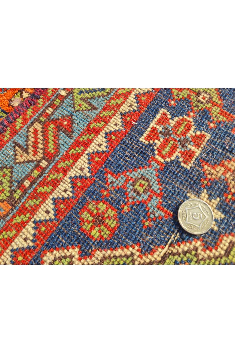 Amazing Hand Knotted Vintage Persian Yelmeh Wool Area Rug 4.3 x 2.5 Ft