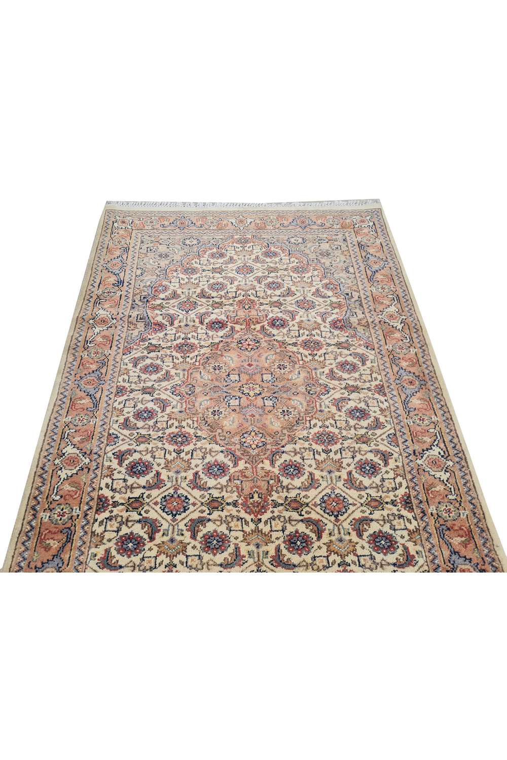 Hand Knotted Vintage Bijour Wool Area Runner Rug 6.4 x 2.7 Ft