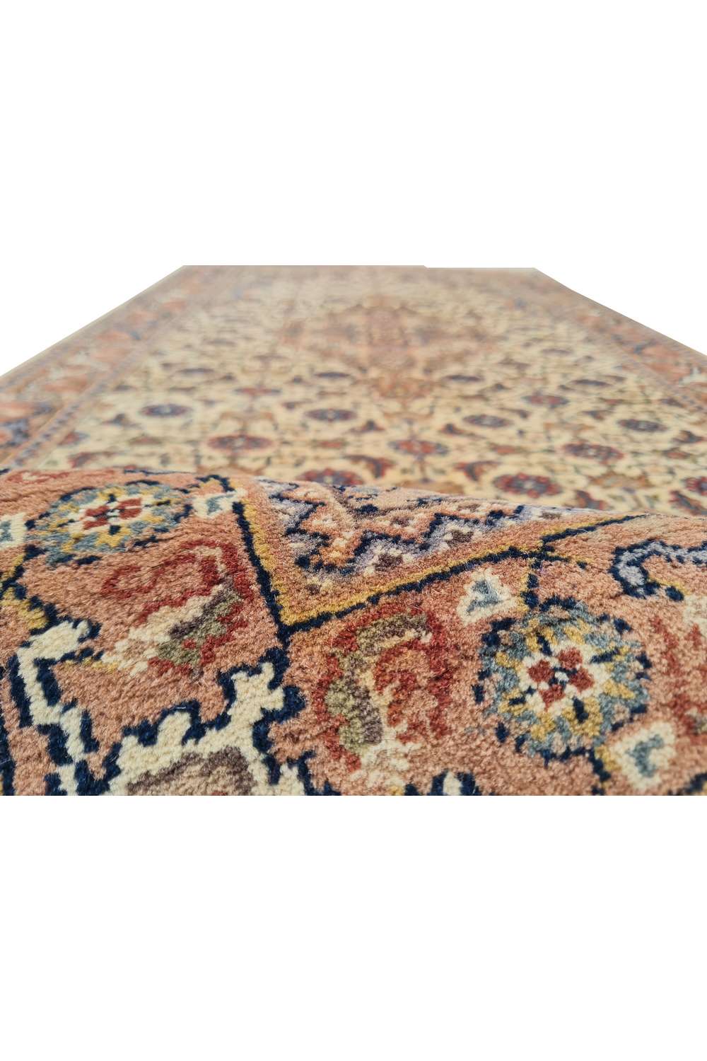 Hand Knotted Vintage Bijour Wool Area Runner Rug 6.4 x 2.7 Ft