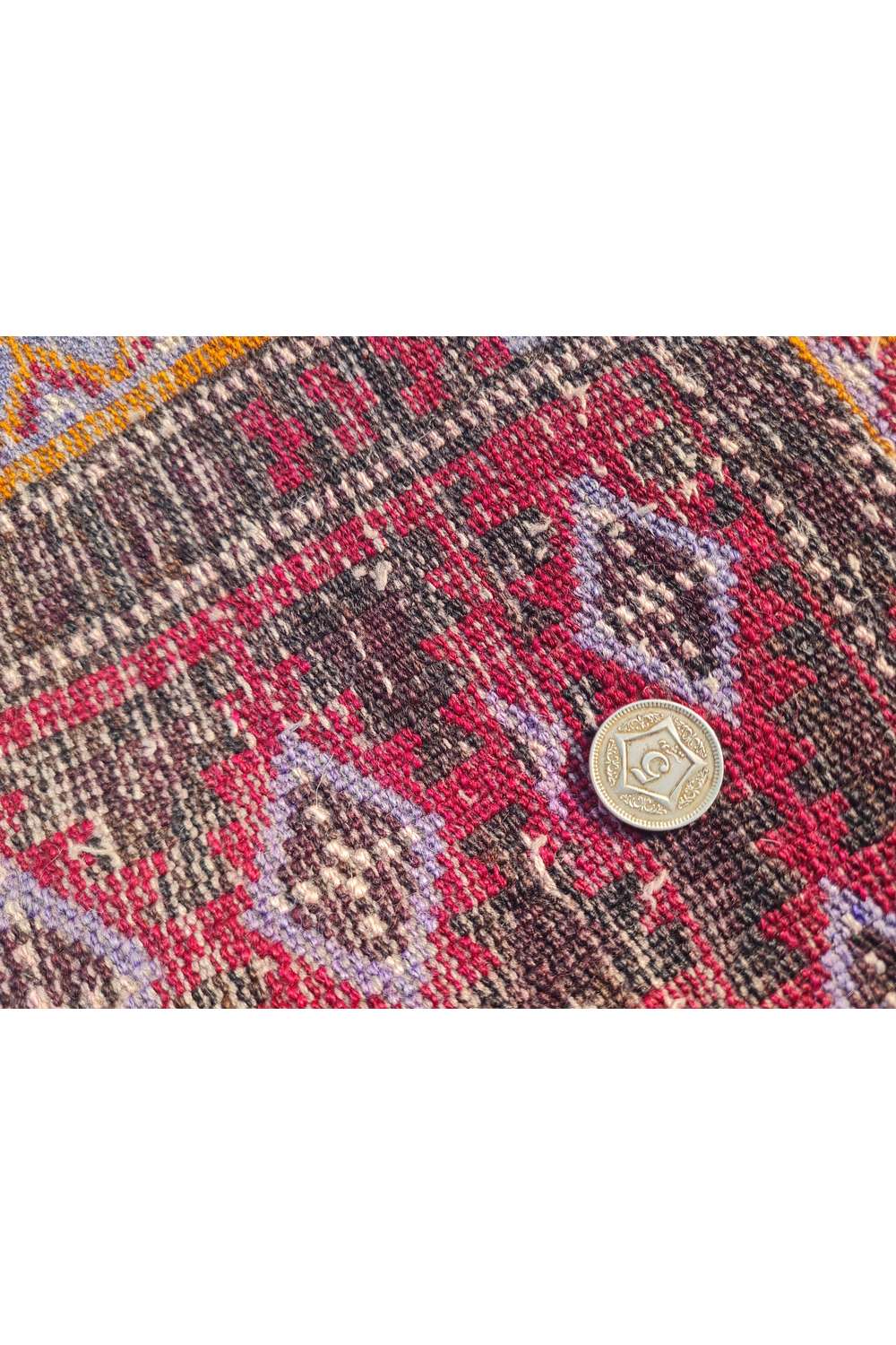 Amazing Hand Knotted Afghan Turkmen Wool Area Rug 7.9 x 4.3 Ft