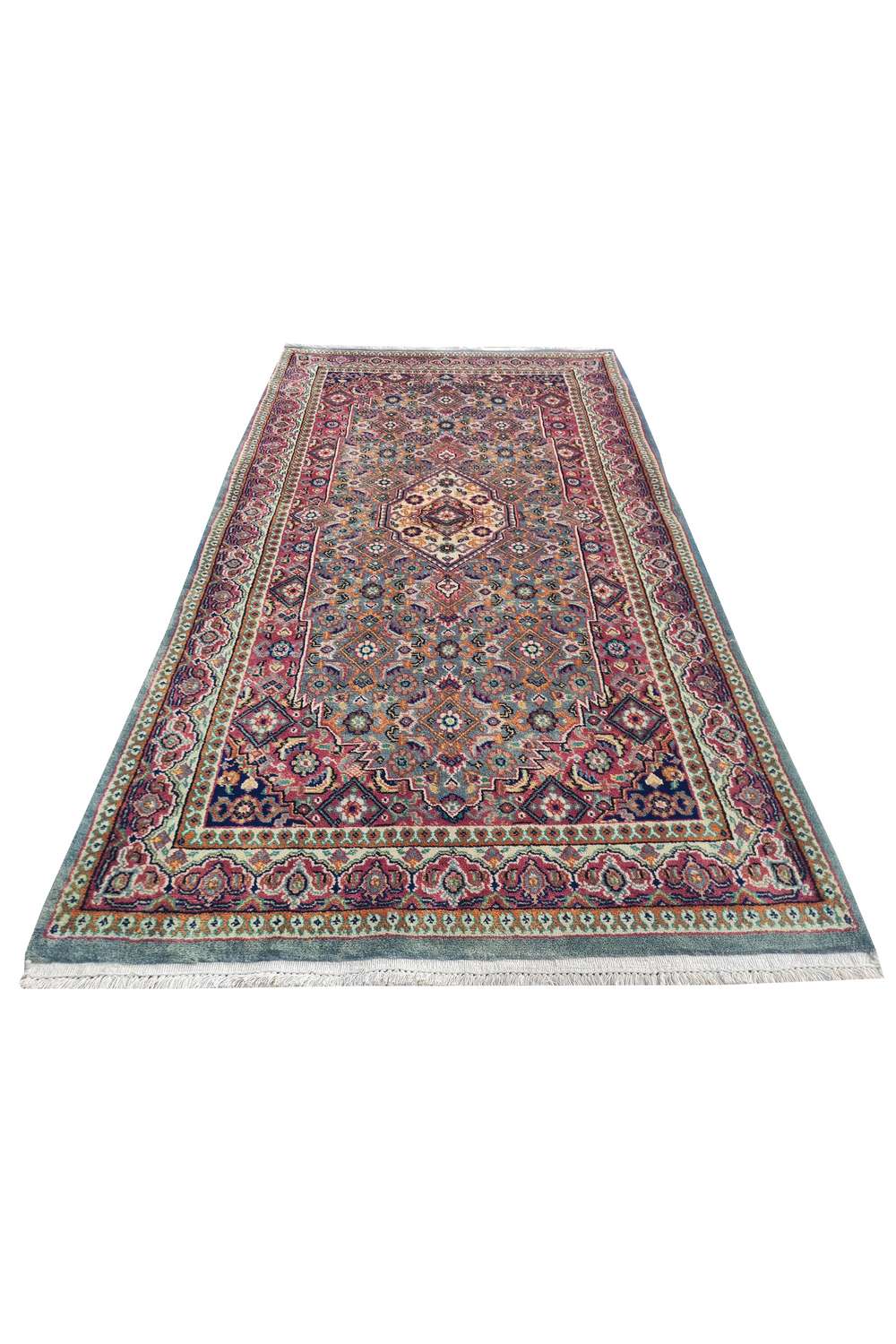 Amazing Hand Knotted Vintage Bijar Wool Area Rug 5.5 x 2.10 Ft