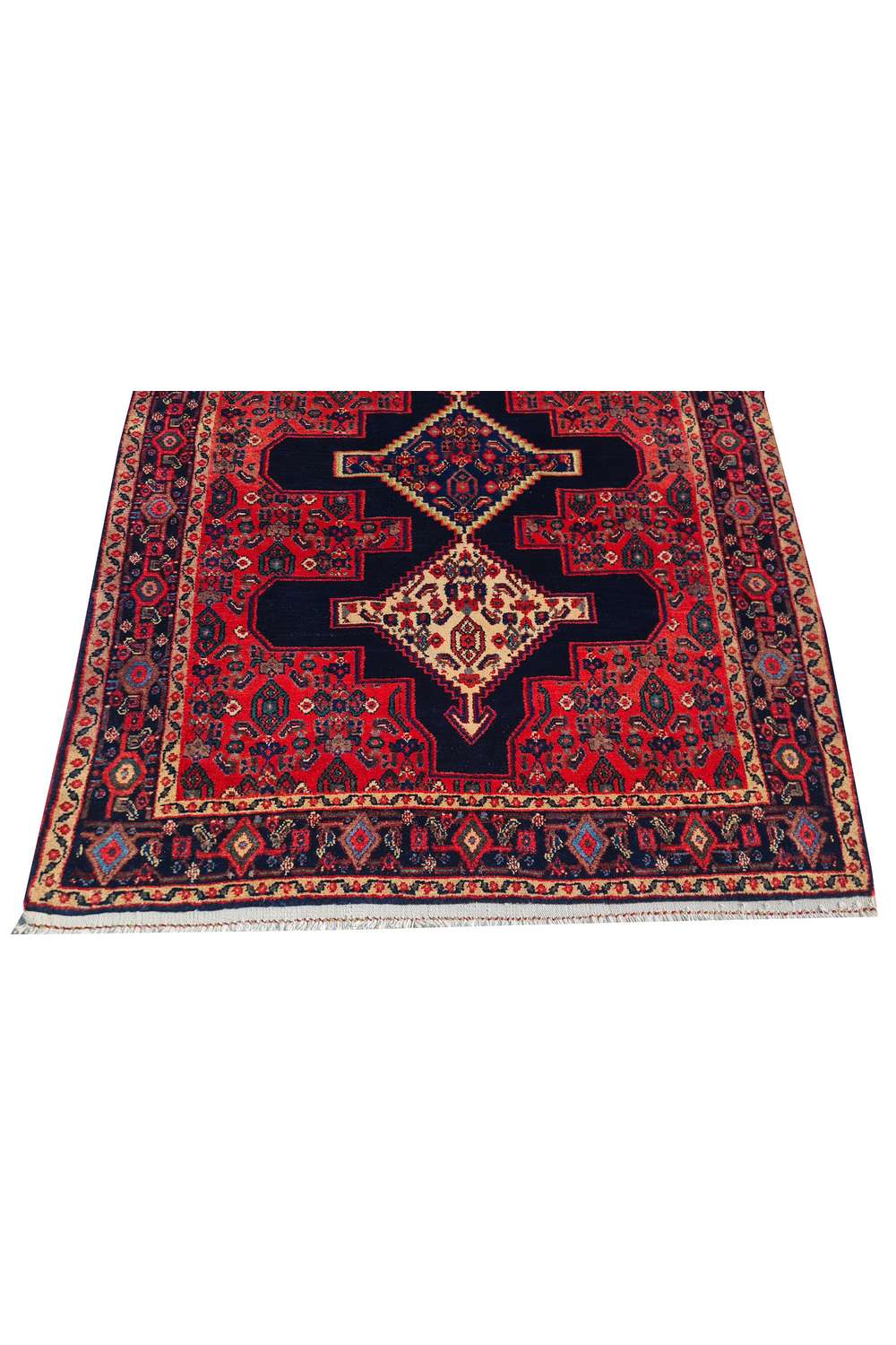 Amazing Hand Knotted Vintage Wiss Bakhtiyaar Wool Area Rug 5.0 x 3.10 Ft