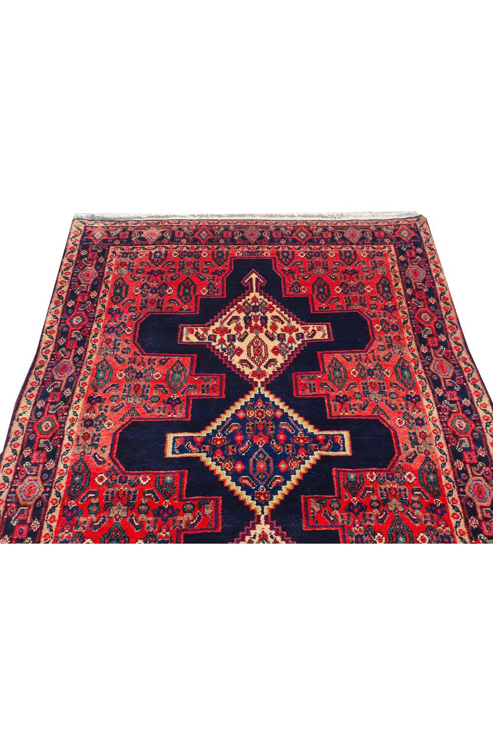 Amazing Hand Knotted Vintage Wiss Bakhtiyaar Wool Area Rug 5.0 x 3.10 Ft