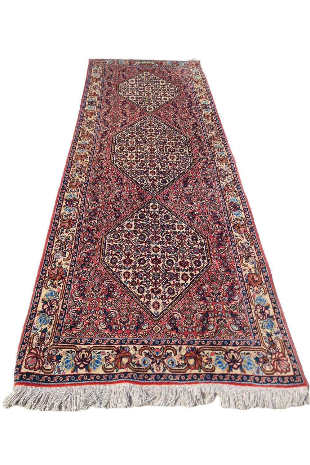 Amazing Hand Knotted Persian Bijar Wool Area Runner Rug 7.0 x 2.6 Ft