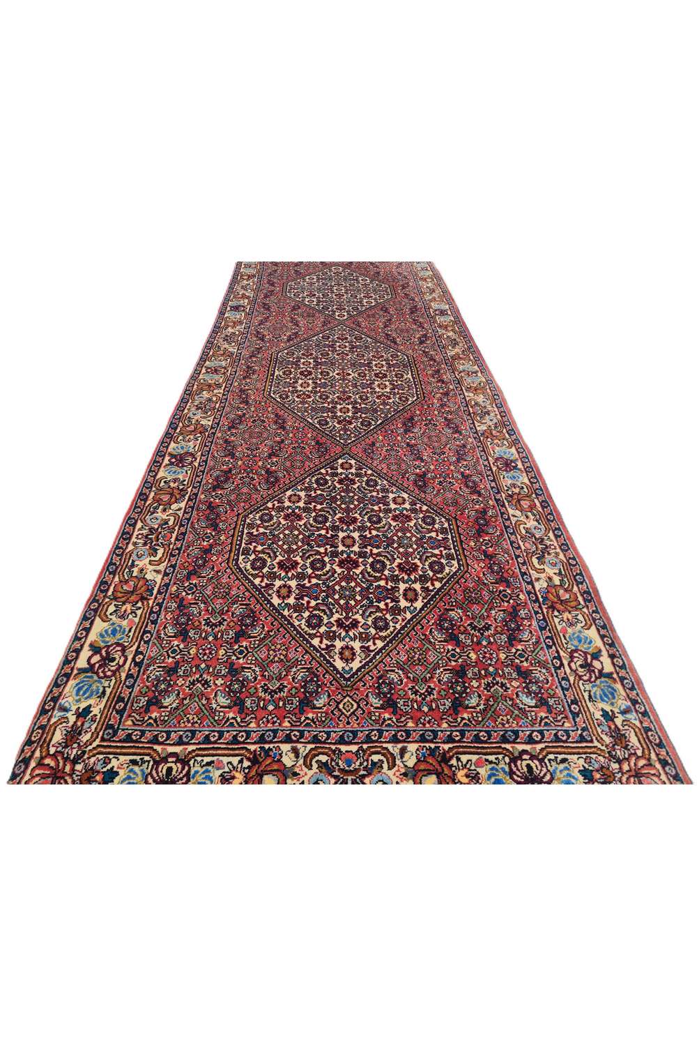 Amazing Hand Knotted Persian Bijar Wool Area Runner Rug 7.0 x 2.6 Ft