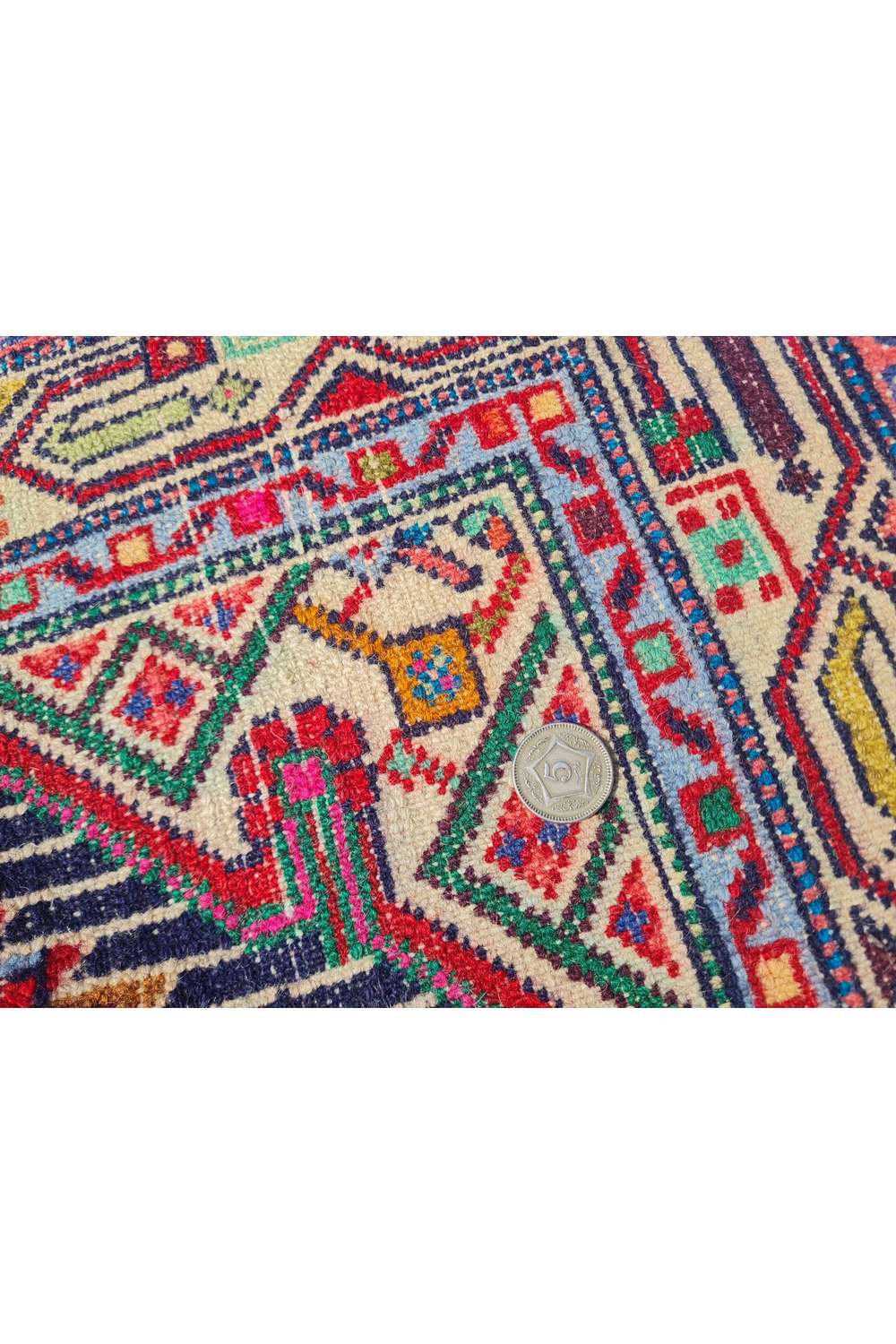 Amazing Hand Knotted Vintage Persian Hamadan Wool Area Runner Rug 9.5 x 2.8 Ft