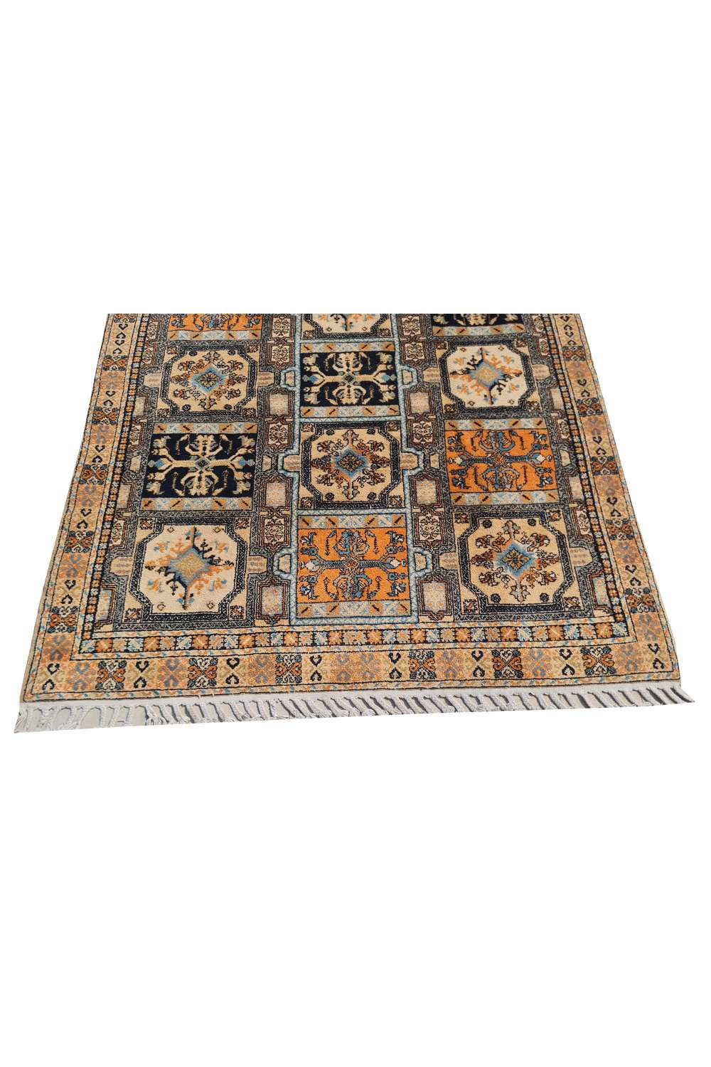 Amazing Hand Knotted Vintage Moroccan Wool Area Rug 7.2 x 4.11 Ft