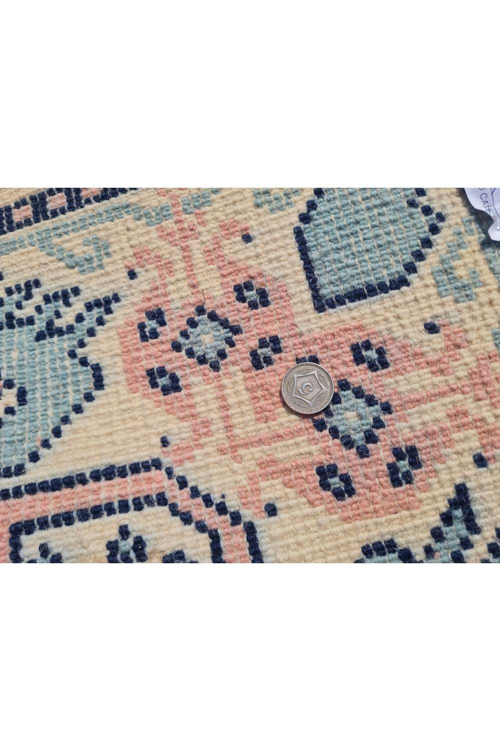 Amazing Hand Knotted Vintage Moroccan Wool Area Rug 7.11 x 5.0 Ft