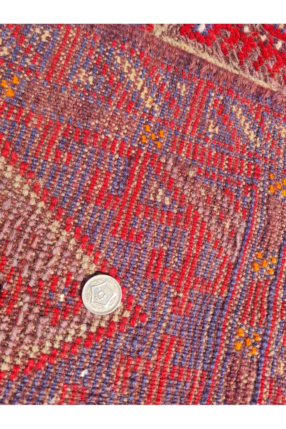 Rare Afghan Hand Woven Mashwani Kilim Kilim Wool Area Runner Rug 8 x 2 Ft