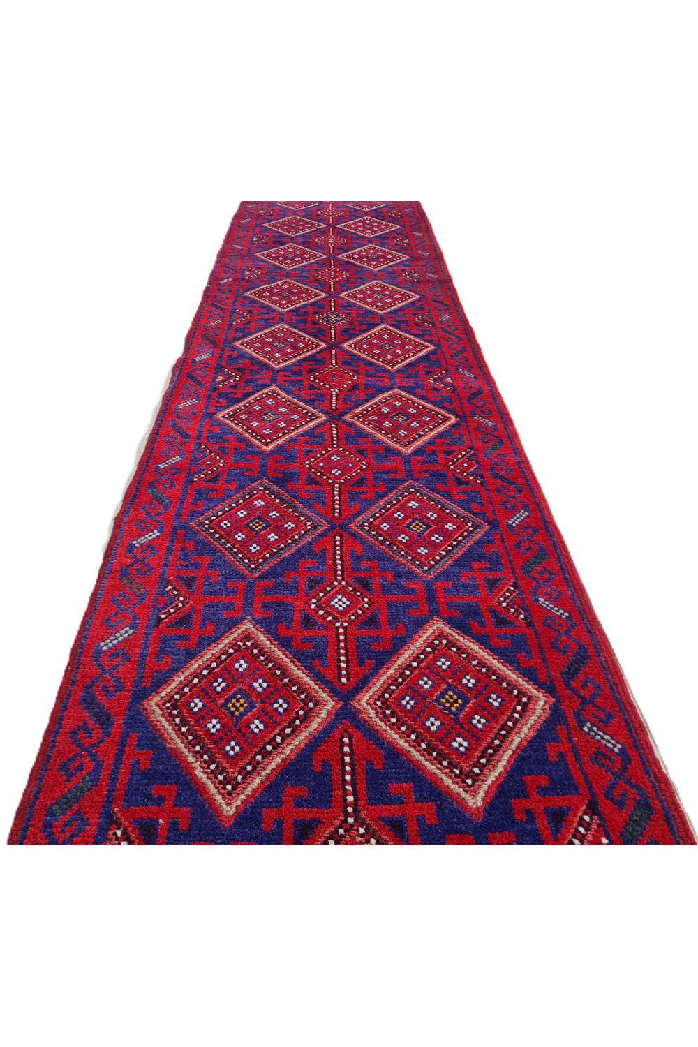 Rare Afghan Hand Woven Mashwani Kilim Kilim Wool Area Runner Rug 8.5 x 1.11 Ft