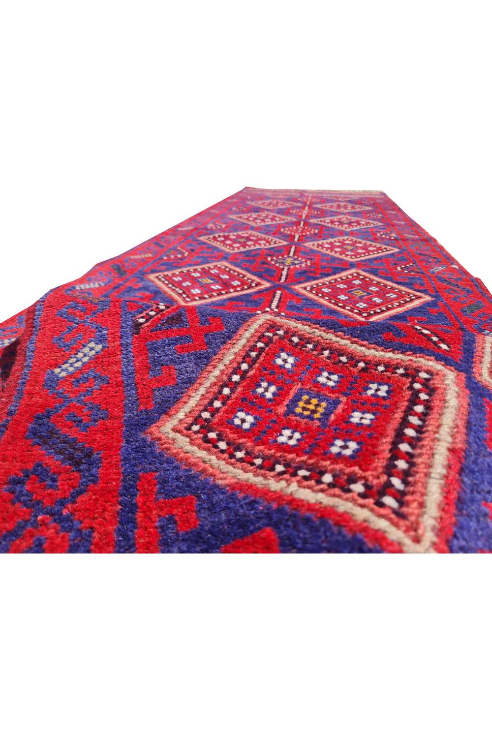 Rare Afghan Hand Woven Mashwani Kilim Kilim Wool Area Runner Rug 8.5 x 1.11 Ft