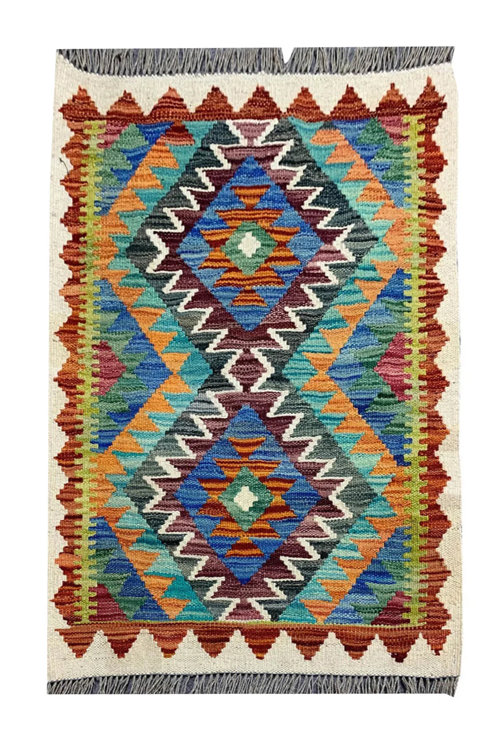 MODERN CHOBI KILIM 3.8 X 2.1 FT