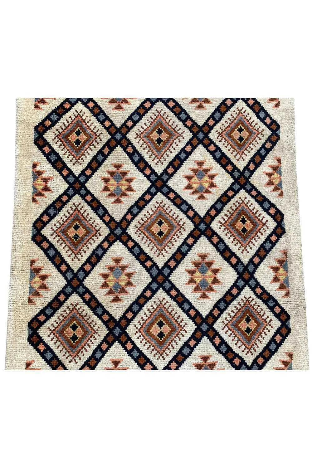 Amazing Hand Knotted Turkish Wool Area Runner Rug 8.9 x 3.0 Ft