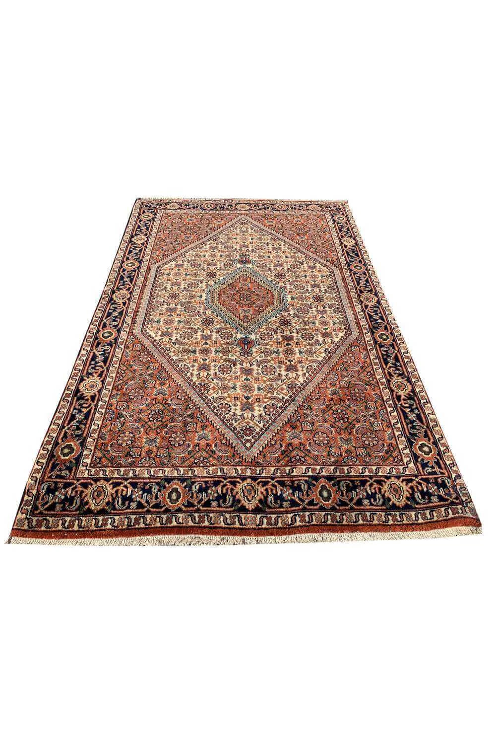 Amazing Hand Knotted Vintage Bijour Wool Area Rug 5.5 x 3.7 Ft