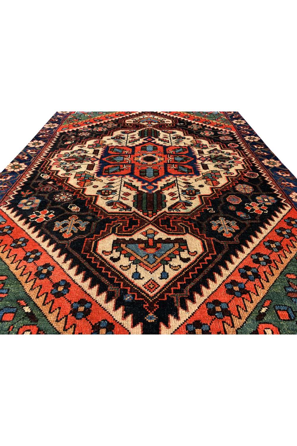 Amazing Hand Knotted Vintage Malayaar Wool Area Rug 5.0 x 3.6 Ft