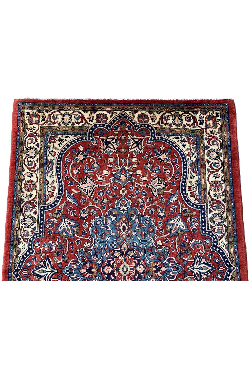 Amazing Hand Knotted Vintage Persian isfhaan Wool Area Rug 5.2 x 3.7 Ft
