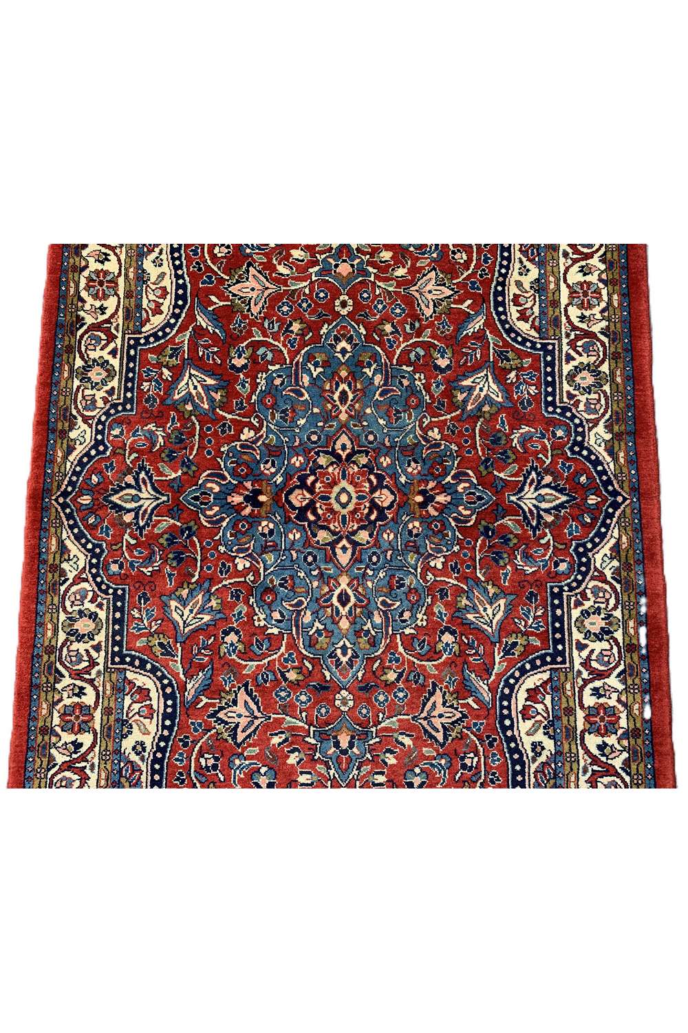 Amazing Hand Knotted Vintage Persian isfhaan Wool Area Rug 5.2 x 3.7 Ft