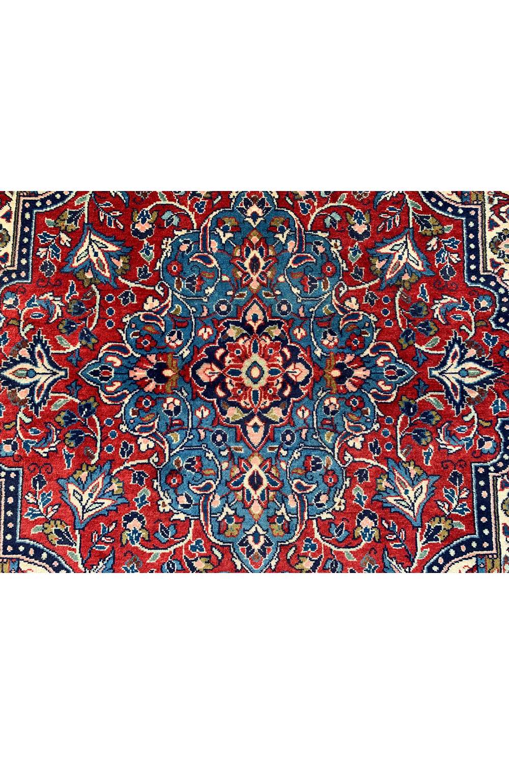 Amazing Hand Knotted Vintage Persian isfhaan Wool Area Rug 5.2 x 3.7 Ft