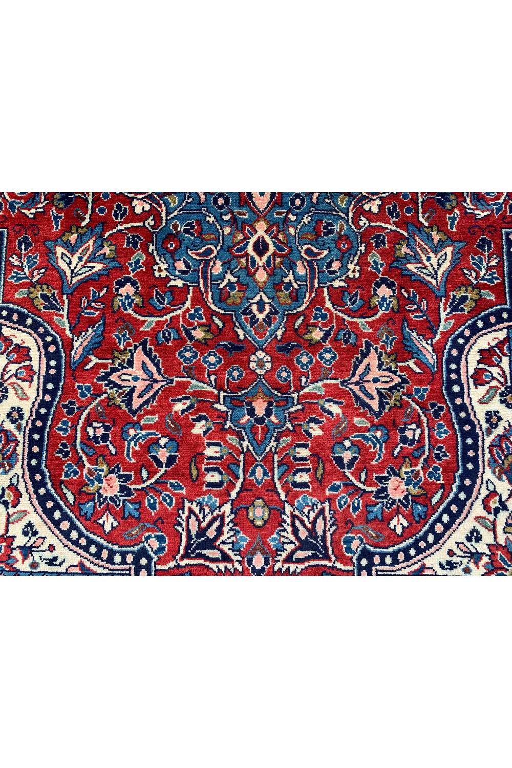 Amazing Hand Knotted Vintage Persian isfhaan Wool Area Rug 5.2 x 3.7 Ft