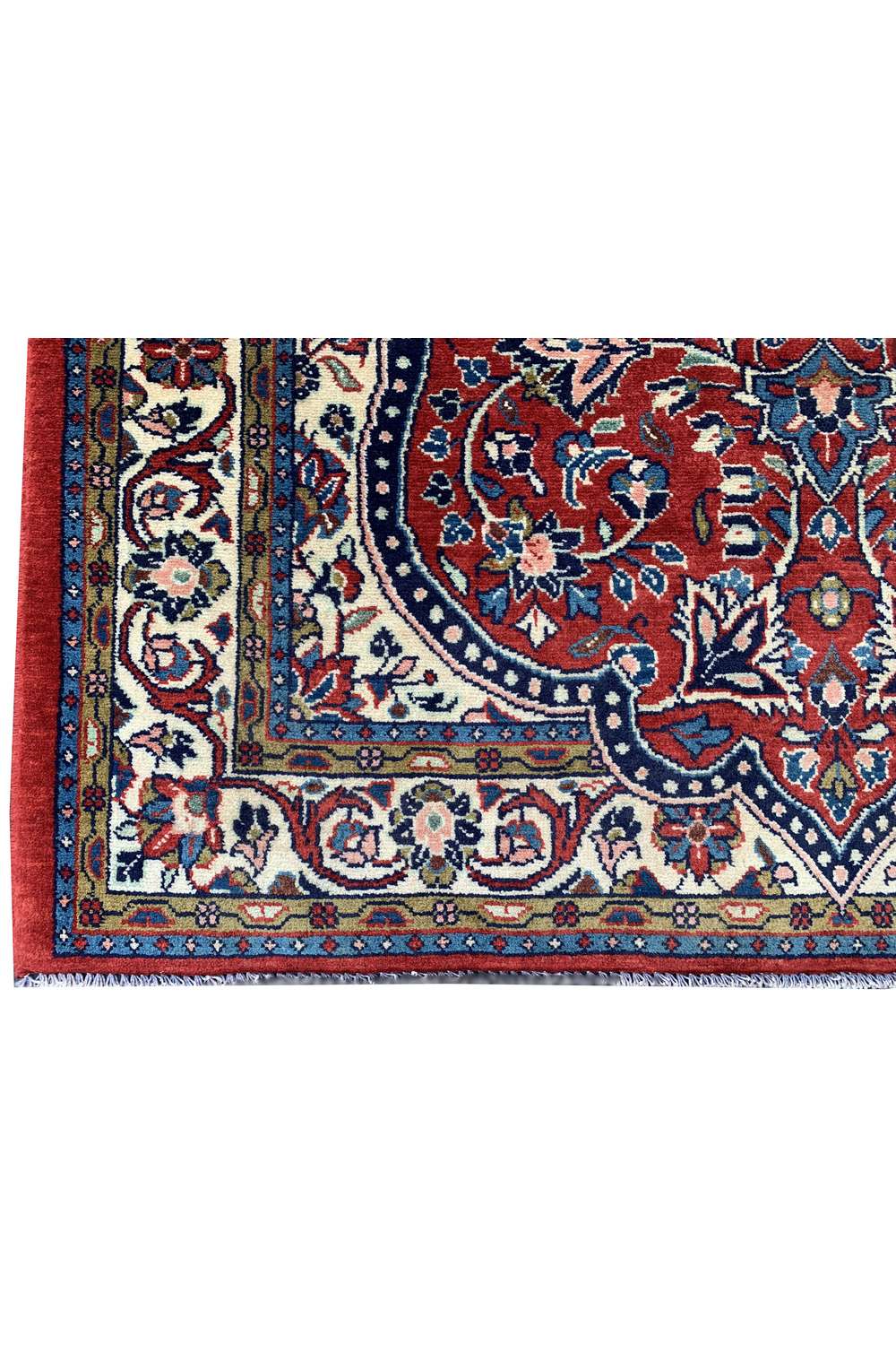 Amazing Hand Knotted Vintage Persian isfhaan Wool Area Rug 5.2 x 3.7 Ft