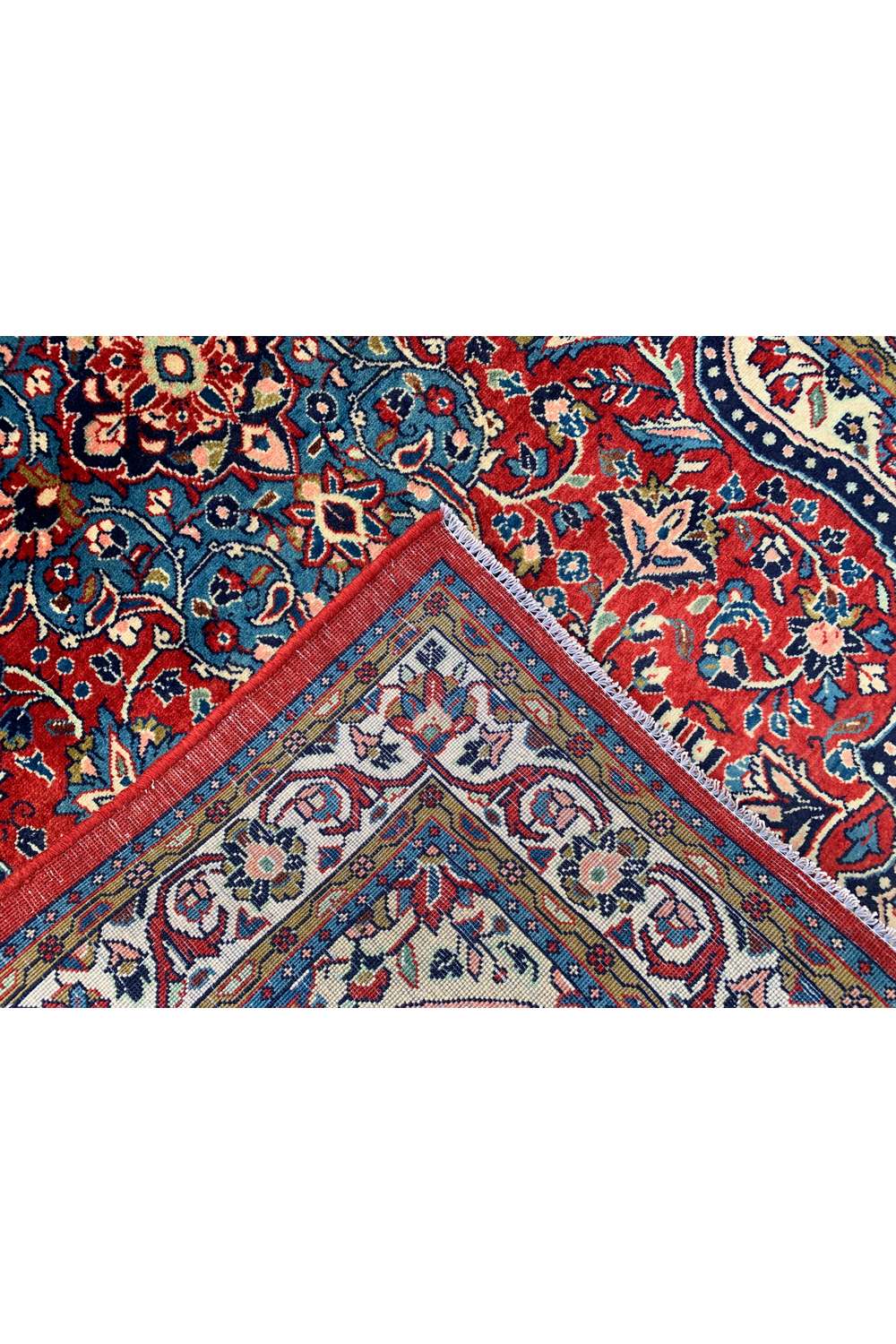 Amazing Hand Knotted Vintage Persian isfhaan Wool Area Rug 5.2 x 3.7 Ft